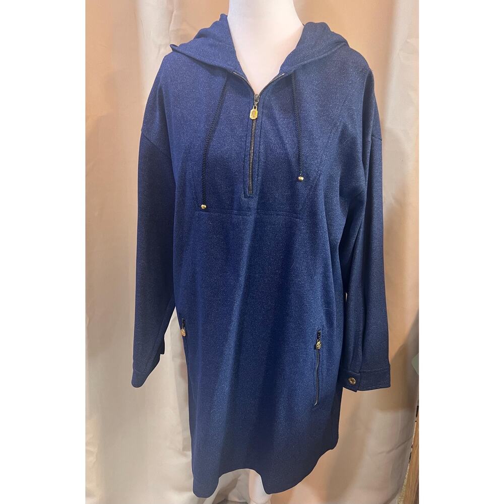 St. John Sport Navy Tunic Hoodie